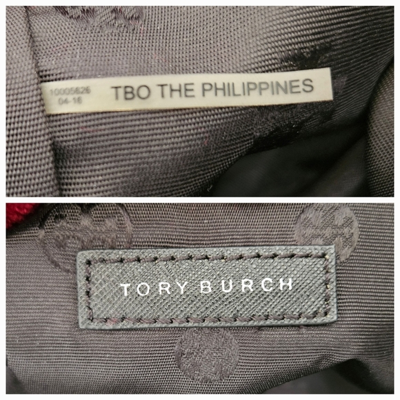 TORY BURCH Nylon Large Black Tote Bag AUTHENTIC - Picture 7 of 13